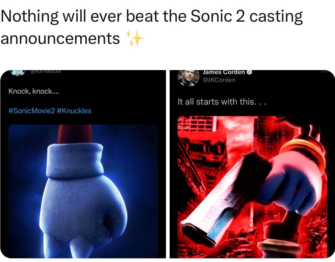 Nothing will ever beat the Sonic 2 casting announcements