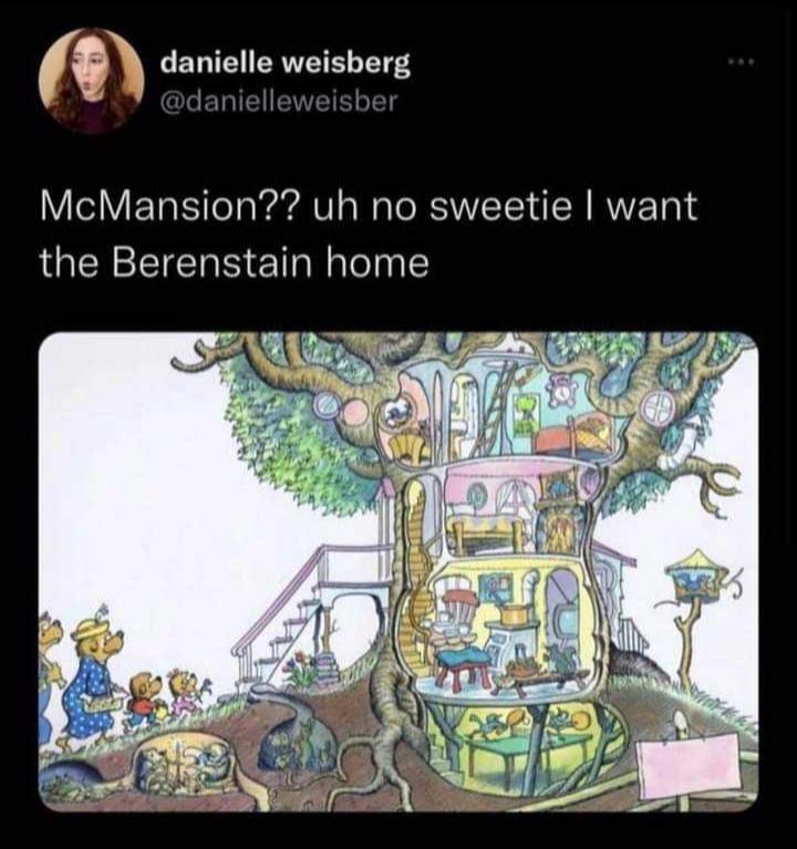 9 danielle weisberg McMansion uh no sweetie want the Berenstain home