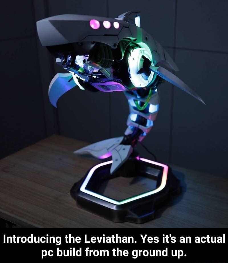 Introducing the Leviathan Yes its an actual pc build from the ground up
