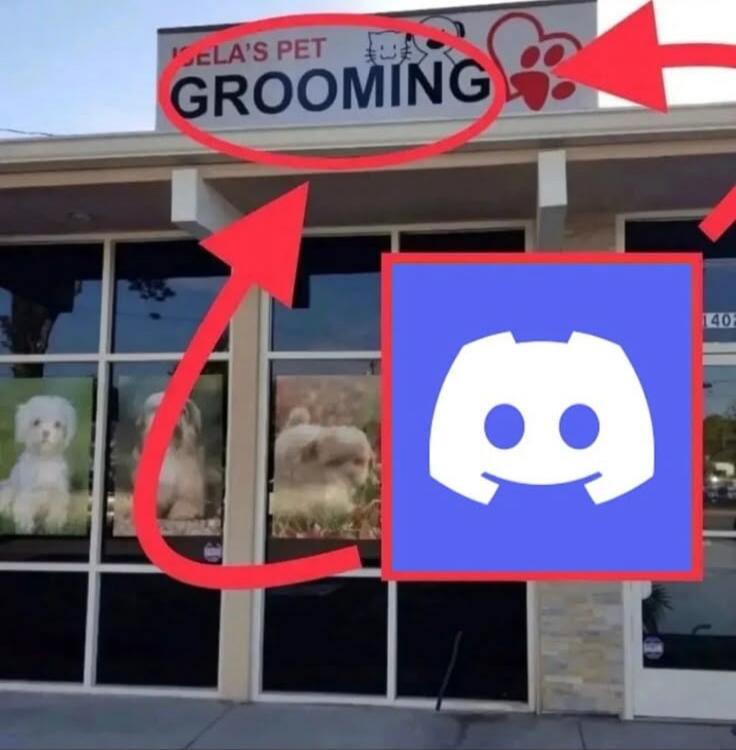 A storefront sign reads 