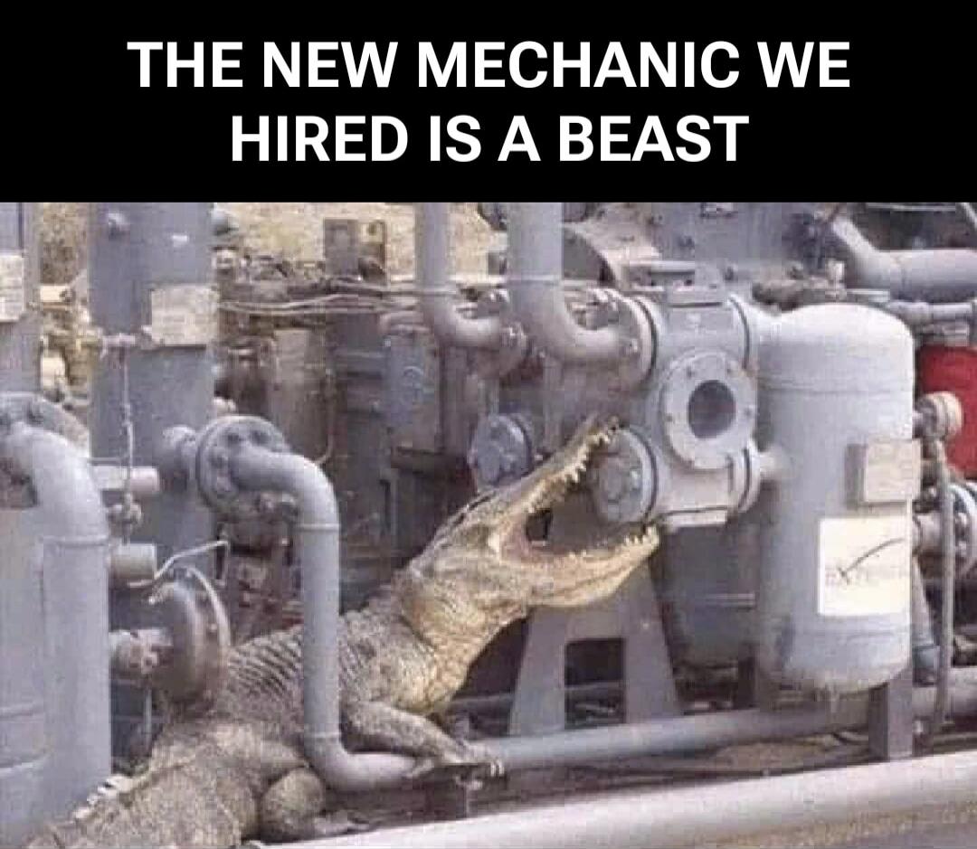 THE NEW MECHANIC WE HIRED IS A BEAST