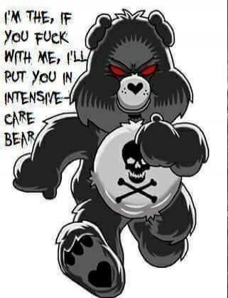 I'M THE, IF YOU FUCK WITH ME, I'LL PUT YOU IN INTENSIVE- CARE BEAR