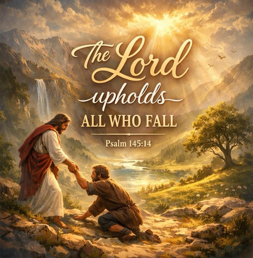 The Lord upholds ALL WHO FALL Psalm 145:14