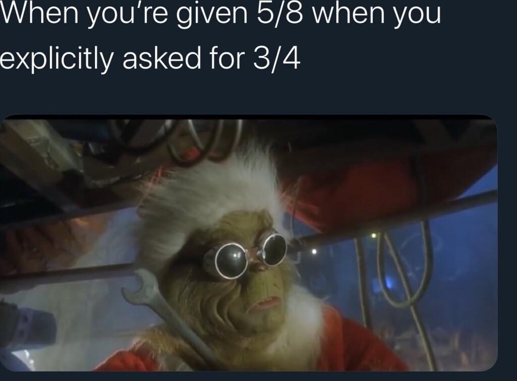 wWhen youre given 53 when you explicitly asked for 34