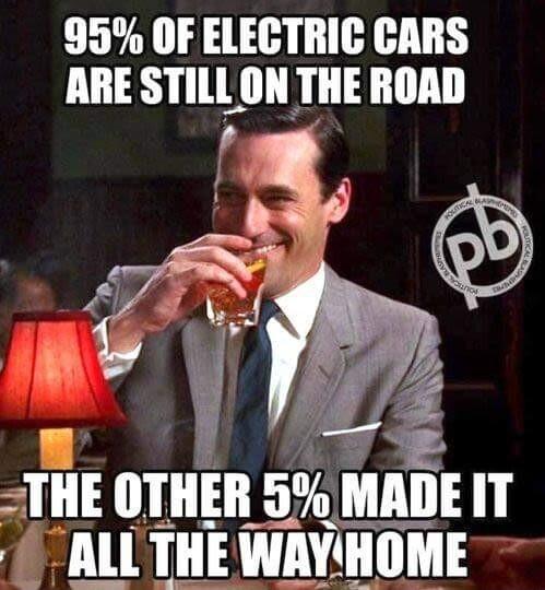95 OF ELECTRIC CARS ARE STILLON THE ROAD