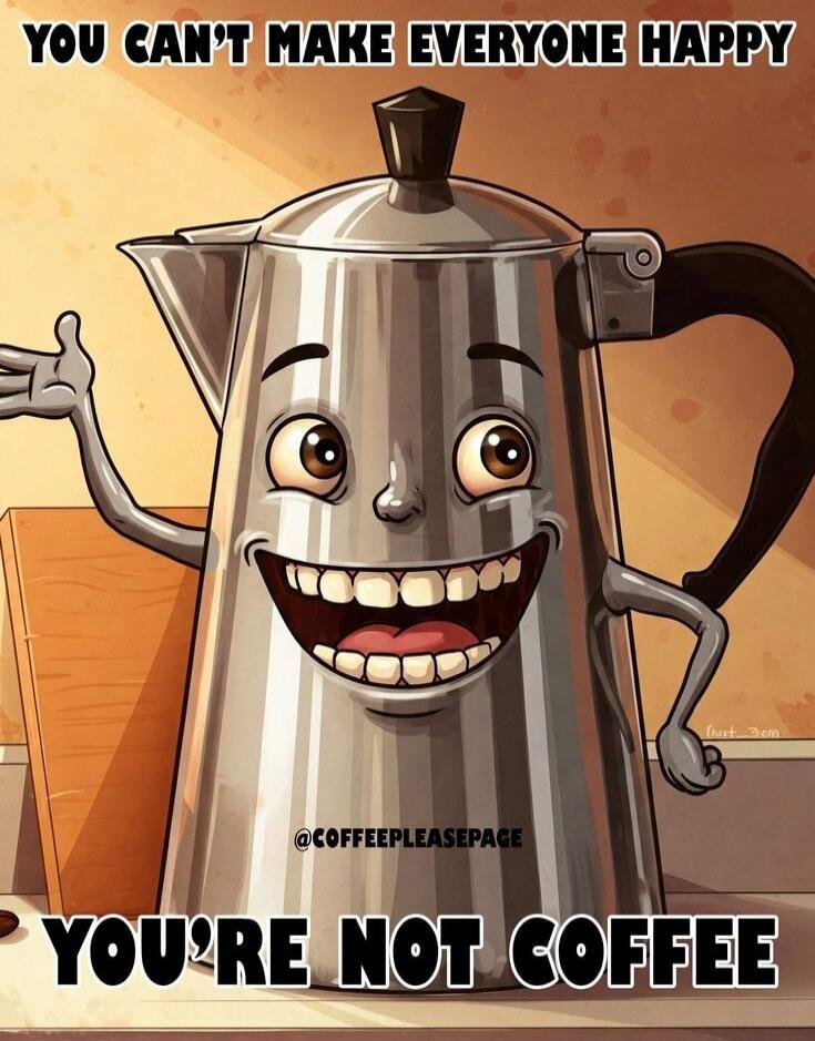 YOU CAN'T MAKE EVERYONE HAPPY
YOU'RE NOT COFFEE
@COFFE EPLEASEPAGE