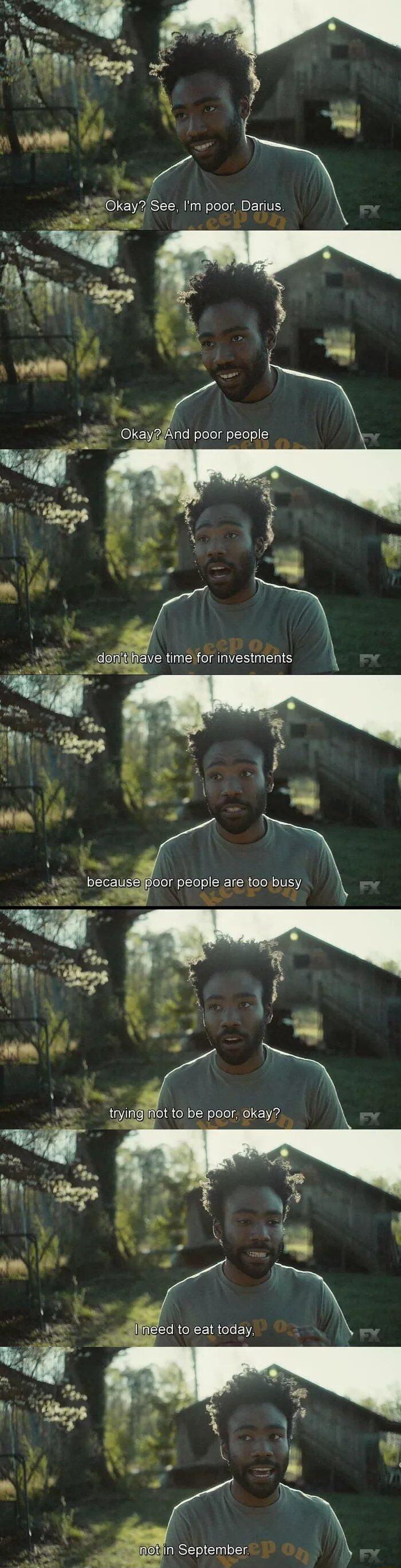 Okay See Im poor Darius Pl OkayglAnd poor people K in September