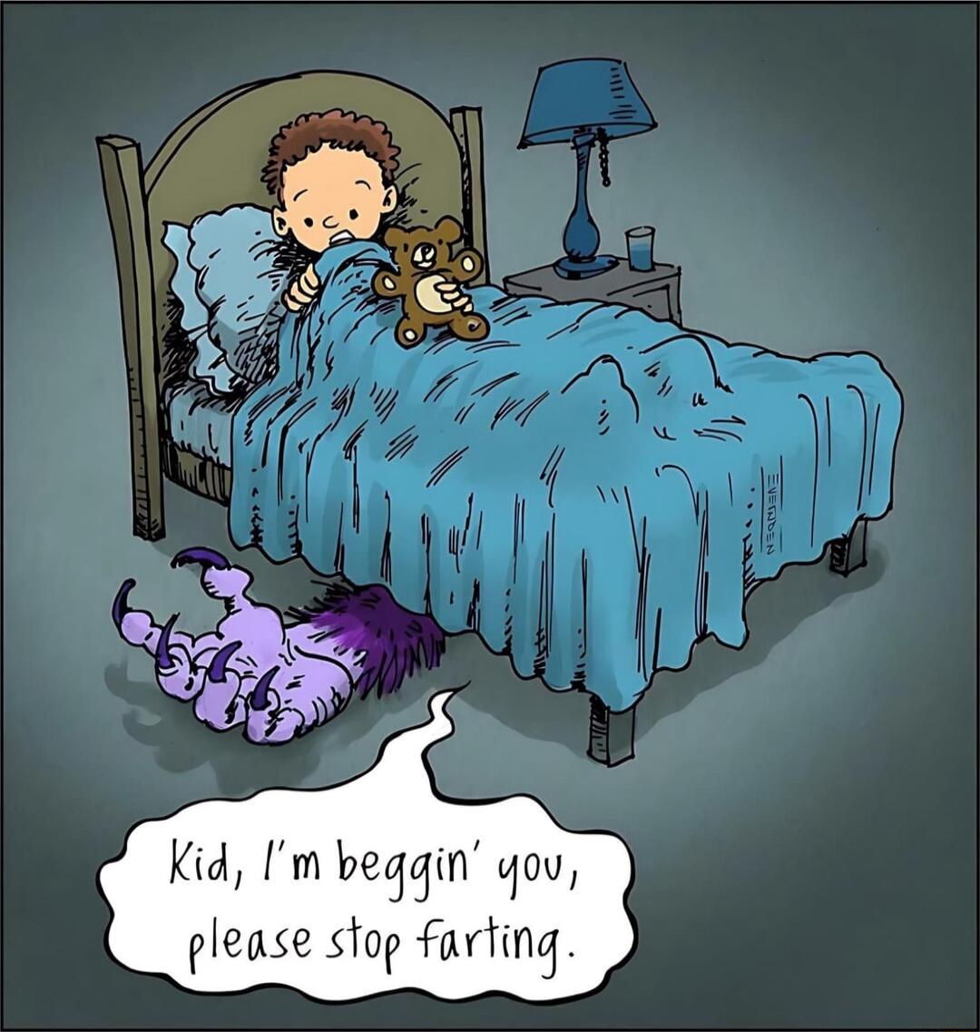 Kid Im beggin qou please stop farting