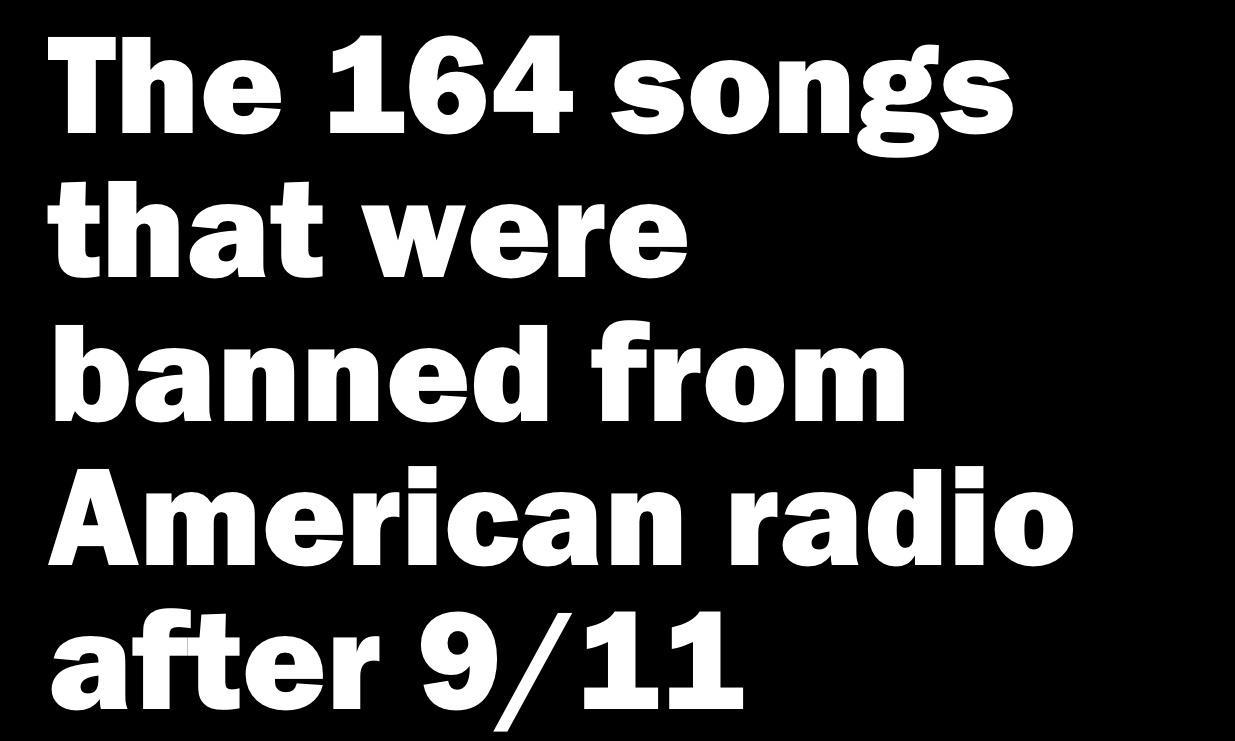 The 164 songs that were LENNEL RG American radio after 911