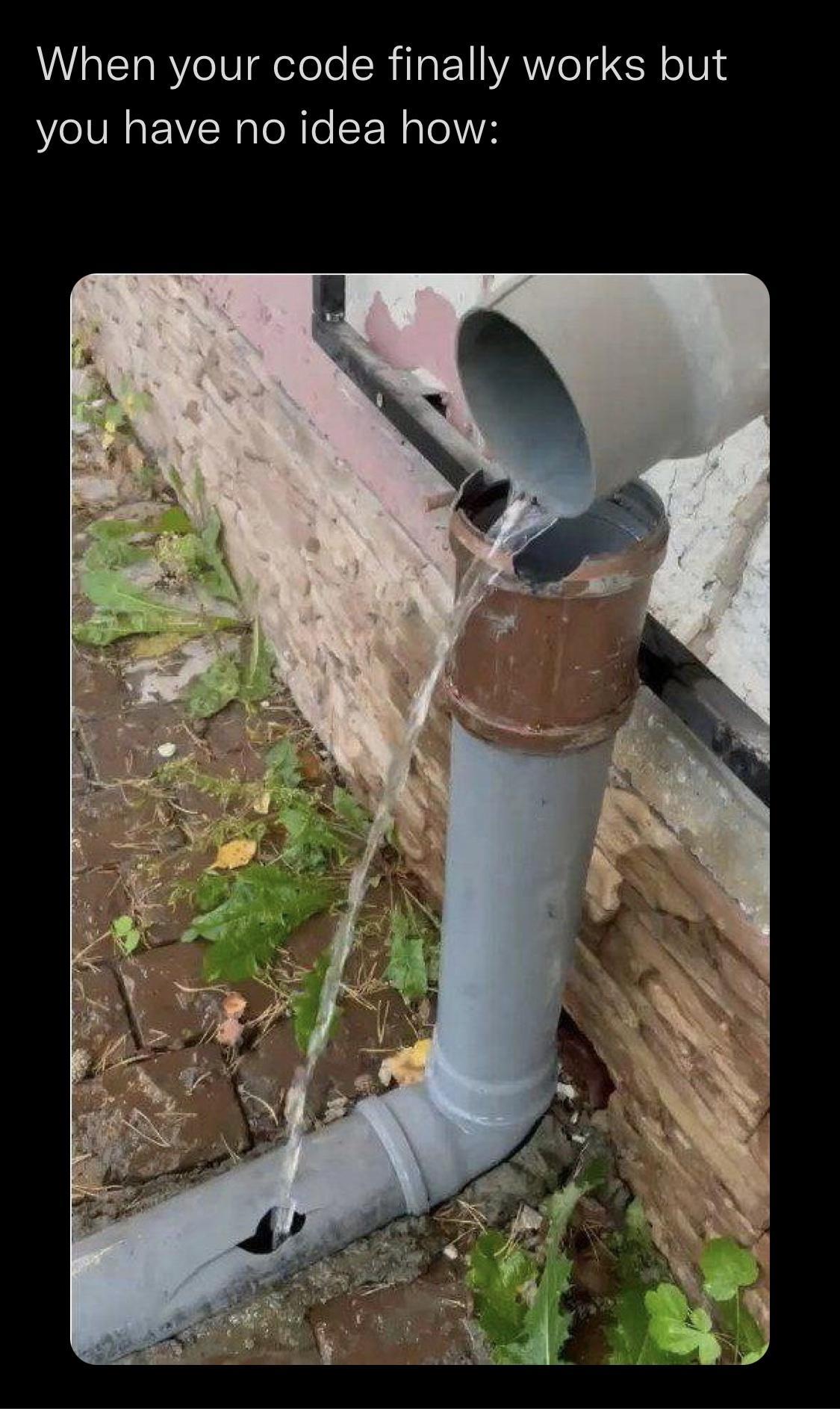 When your code finally works but you have no idea how