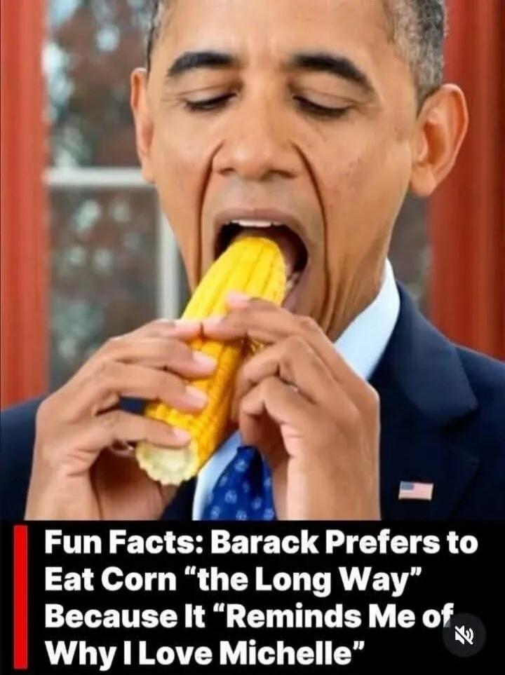 Fun Facts: Barack Prefers to Eat Corn “the Long Way” Because It “Reminds Me of Why I Love Michelle”