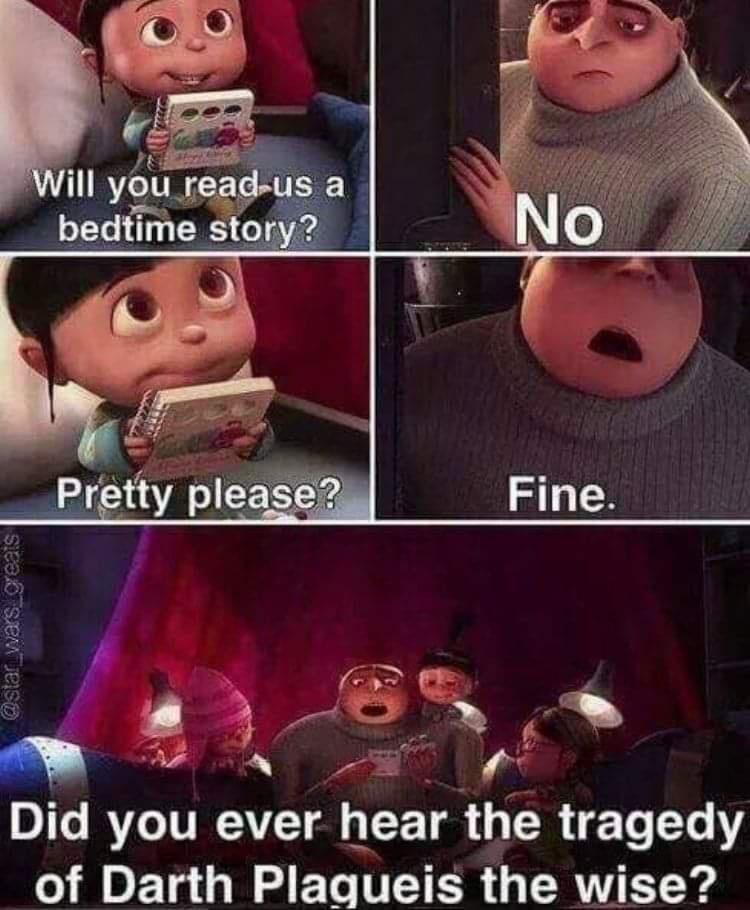 DTo RVIeIVI AVT hearthe LU TsTeY of Darth Plagueis the wise