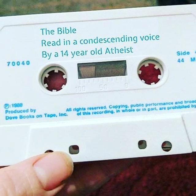 The Bib Read in a condescending voice By a 14 year old Atl