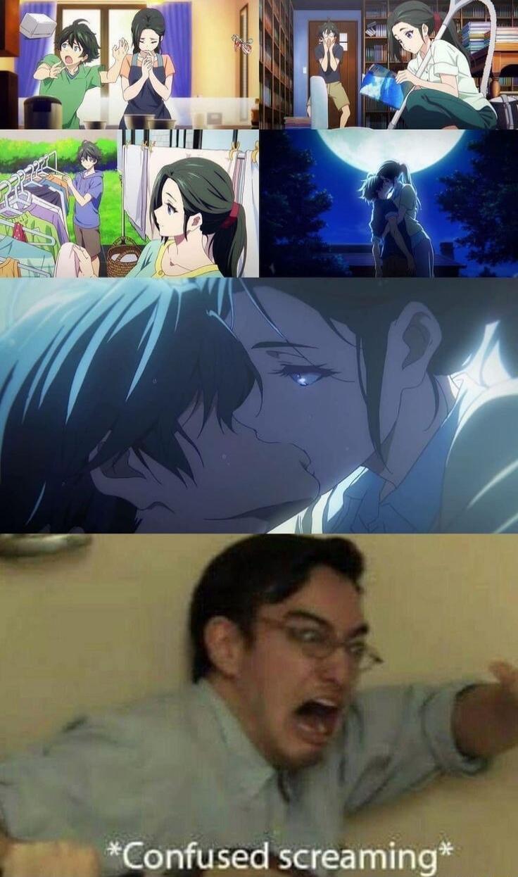 Confused screaming