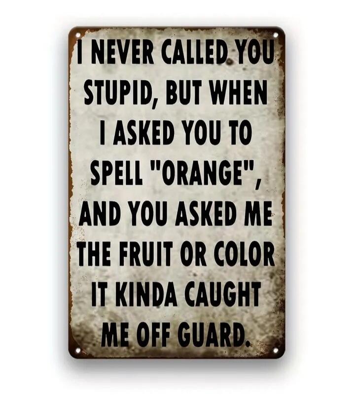I NEVER CALLED YOU STUPID, BUT WHEN I ASKED YOU TO SPELL 