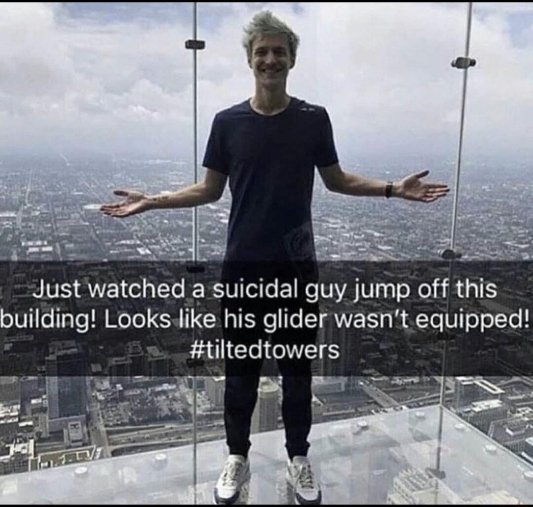 Just watched a suicidal guy jump off this building Lookslike his glider wasnt equipped EAUICR LS