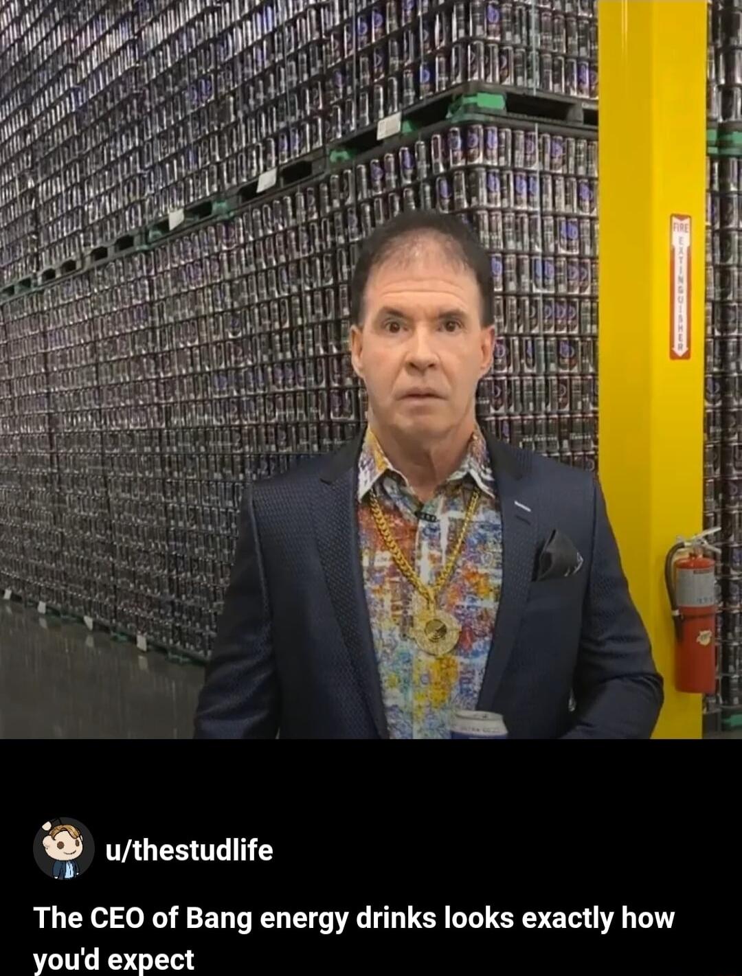 uthestuditte The CEO of Bang energy drinks looks exactly how youd expect