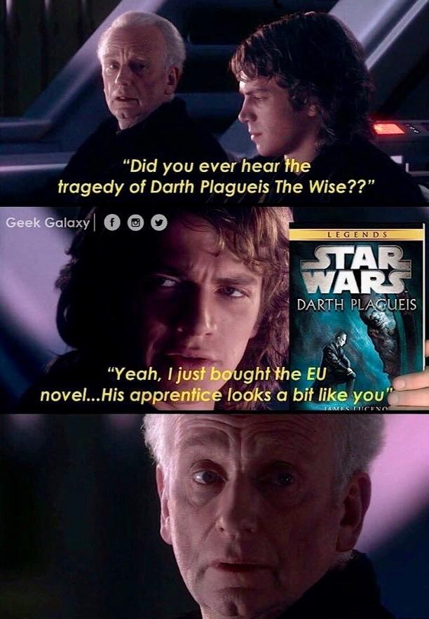 A Did you ever hear B tragedy of Darth Plagueis The Wise ioxy O