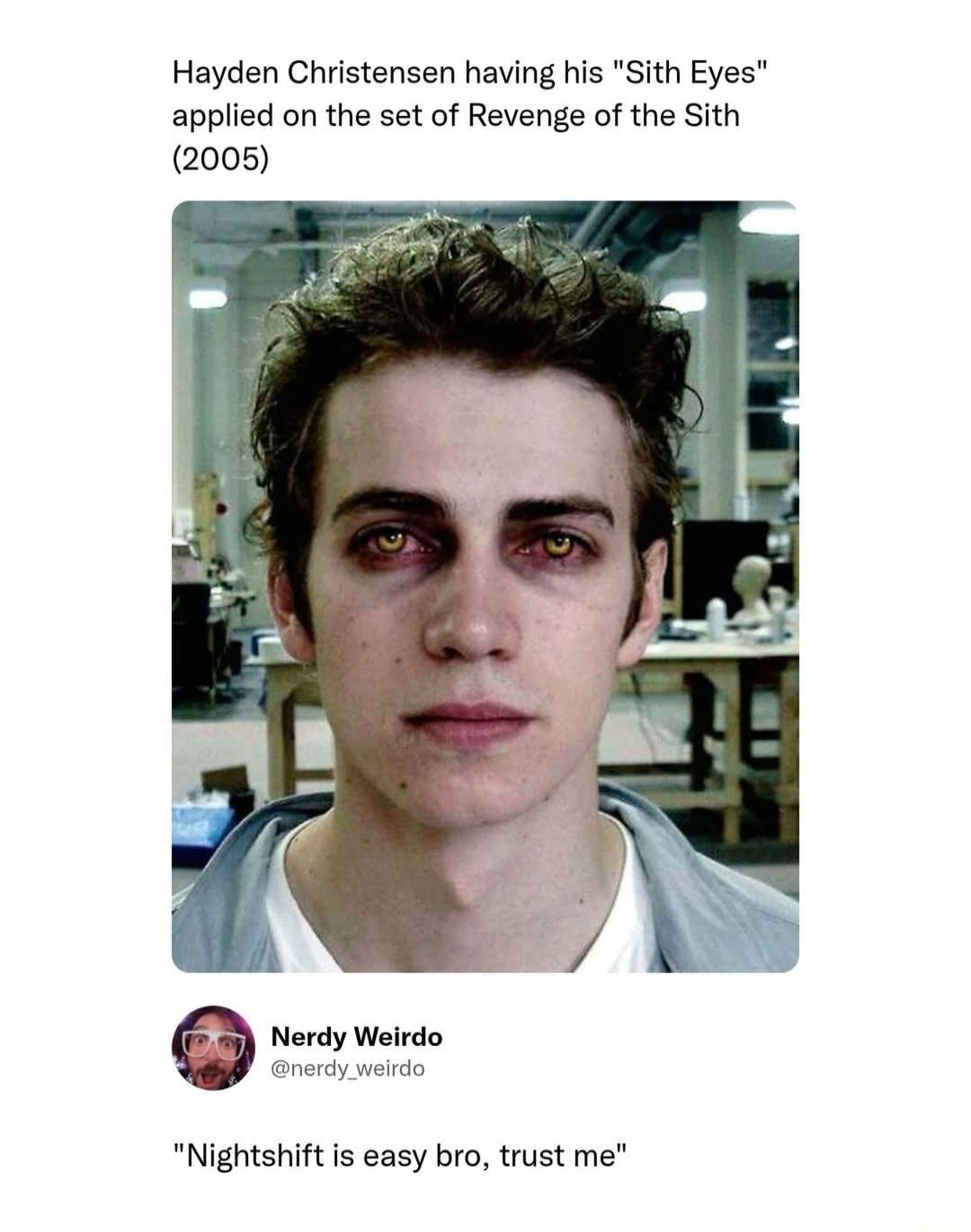 Hayden Christensen having his 
