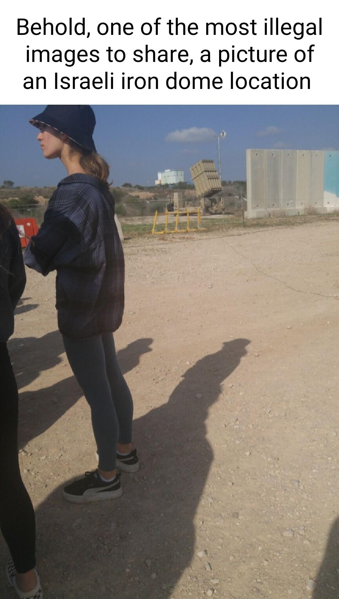 Behold one of the most illegal images to share a picture of an Israeli iron dome location