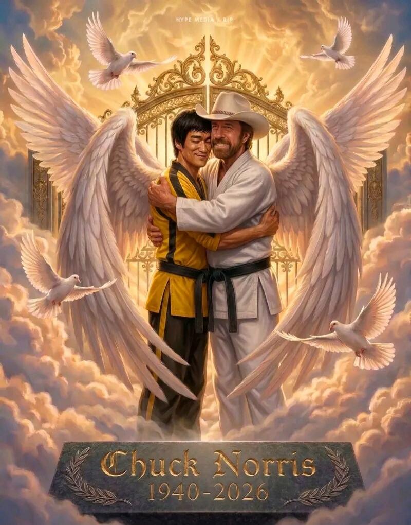 HYPE MEDIA RIP Chuck Norris 1940-2026