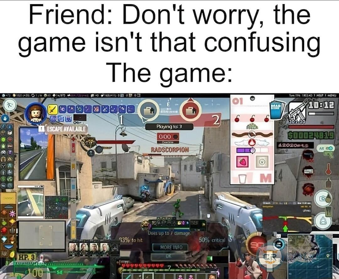 Friend Dont worry the game isnt that confusing The game