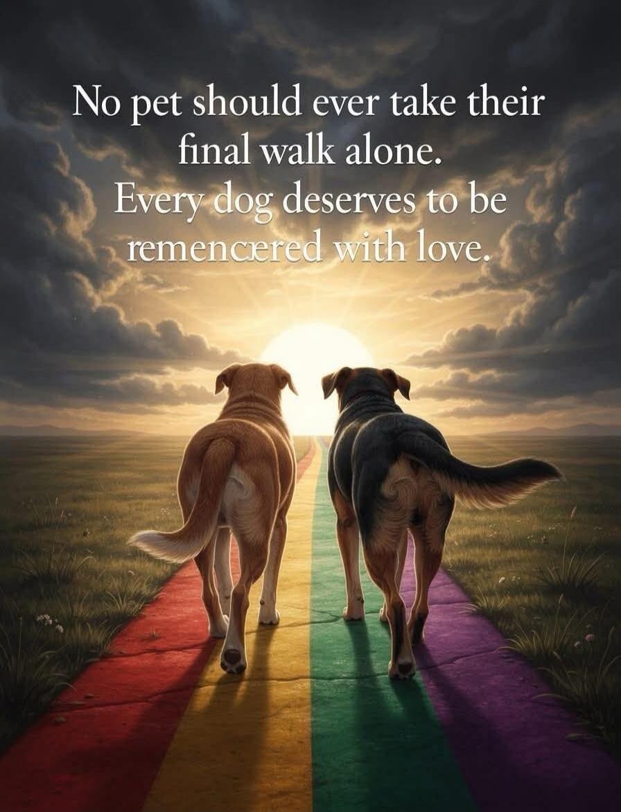 No pet should ever take their final walk alone. Every dog deserves to be remencered with love.