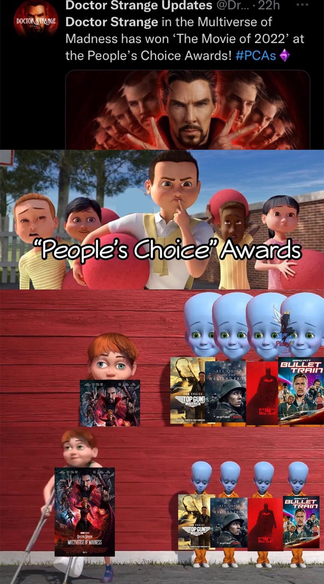 g Doctor Strange Updates Ly wio Doctor Strange in the Multiverse of Madness has won The Movie of 2022 at the Peoples Choice Awards PCAs 4