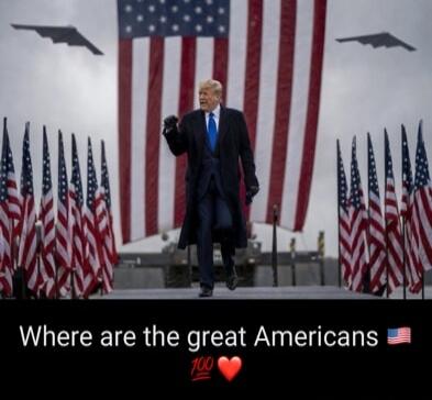 Where are the great Americans 💯 ❤️ 🇺🇸
