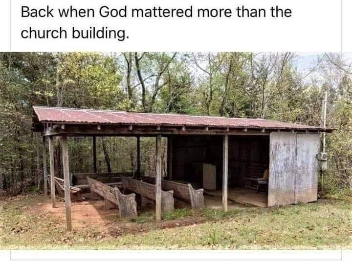 Back when God mattered more than the church building