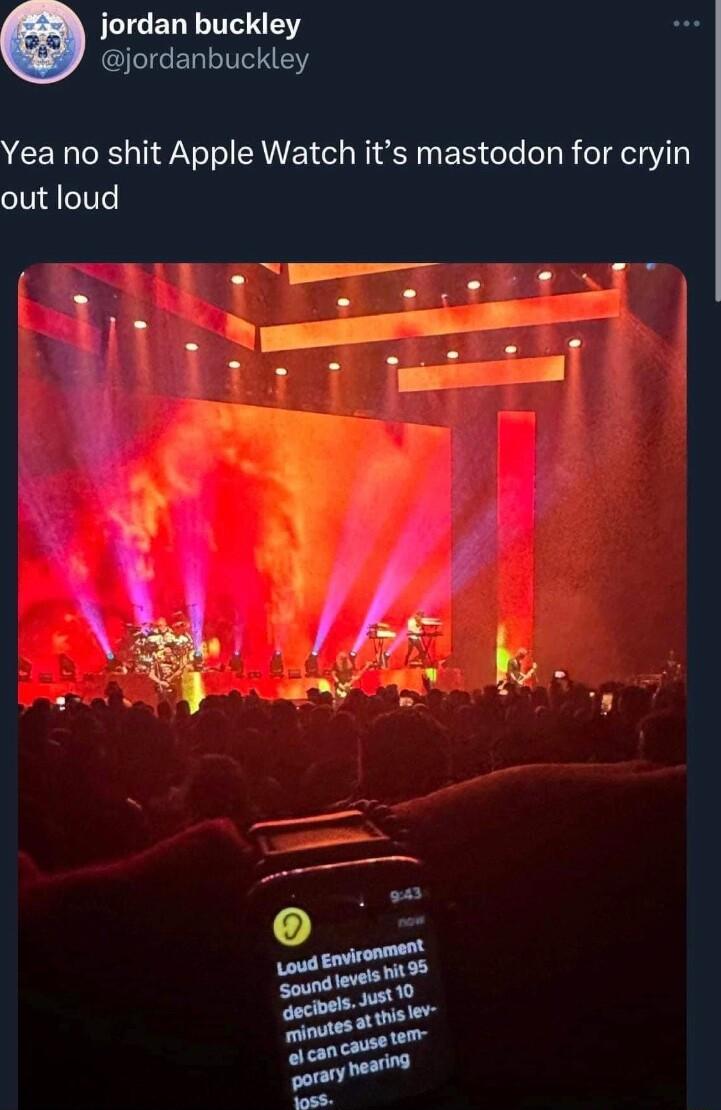 JICERLITIN jordanbuckley Yea no shit Apple Watch its mastodon for cryin out loud